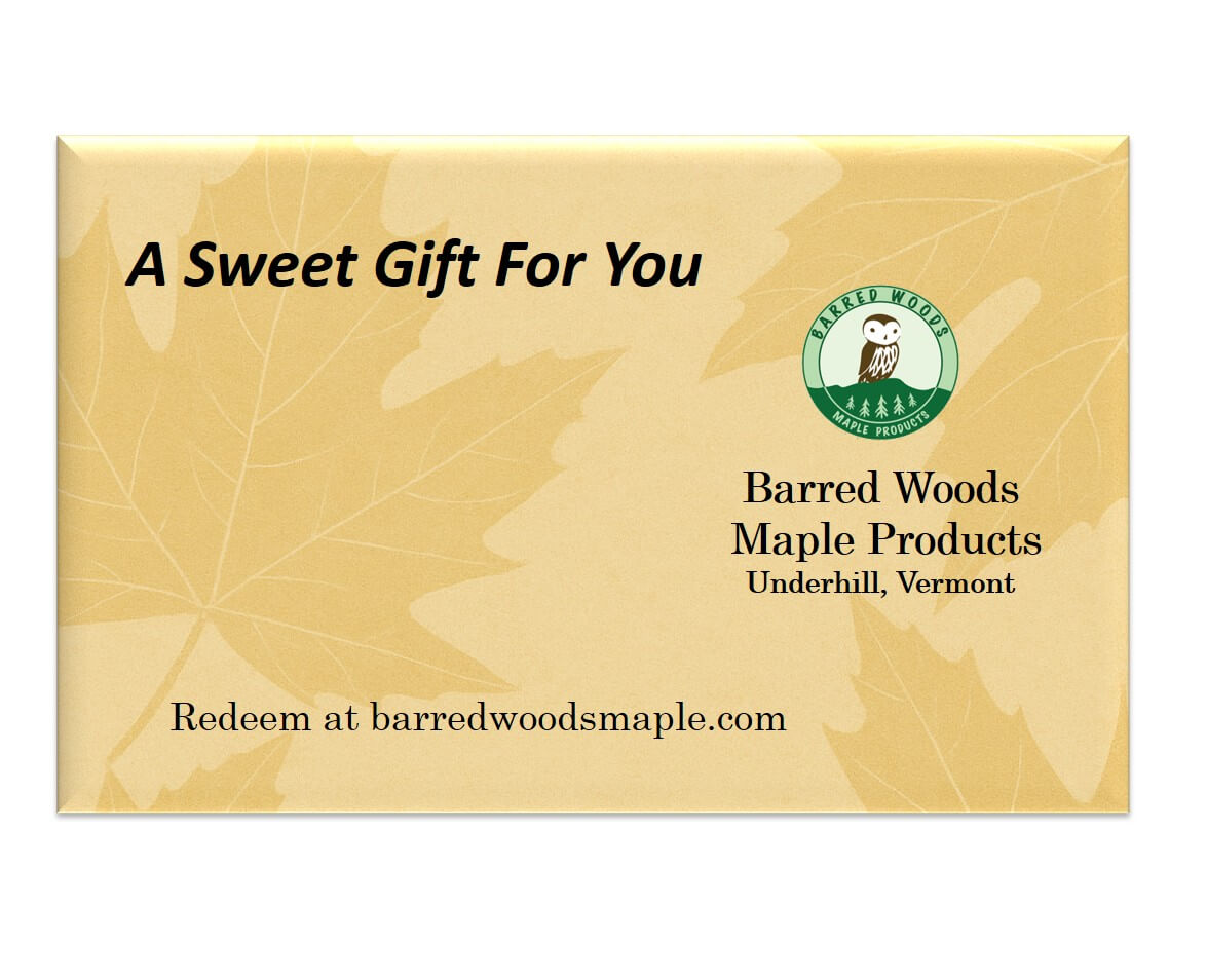 Barred Woods Maple gift card