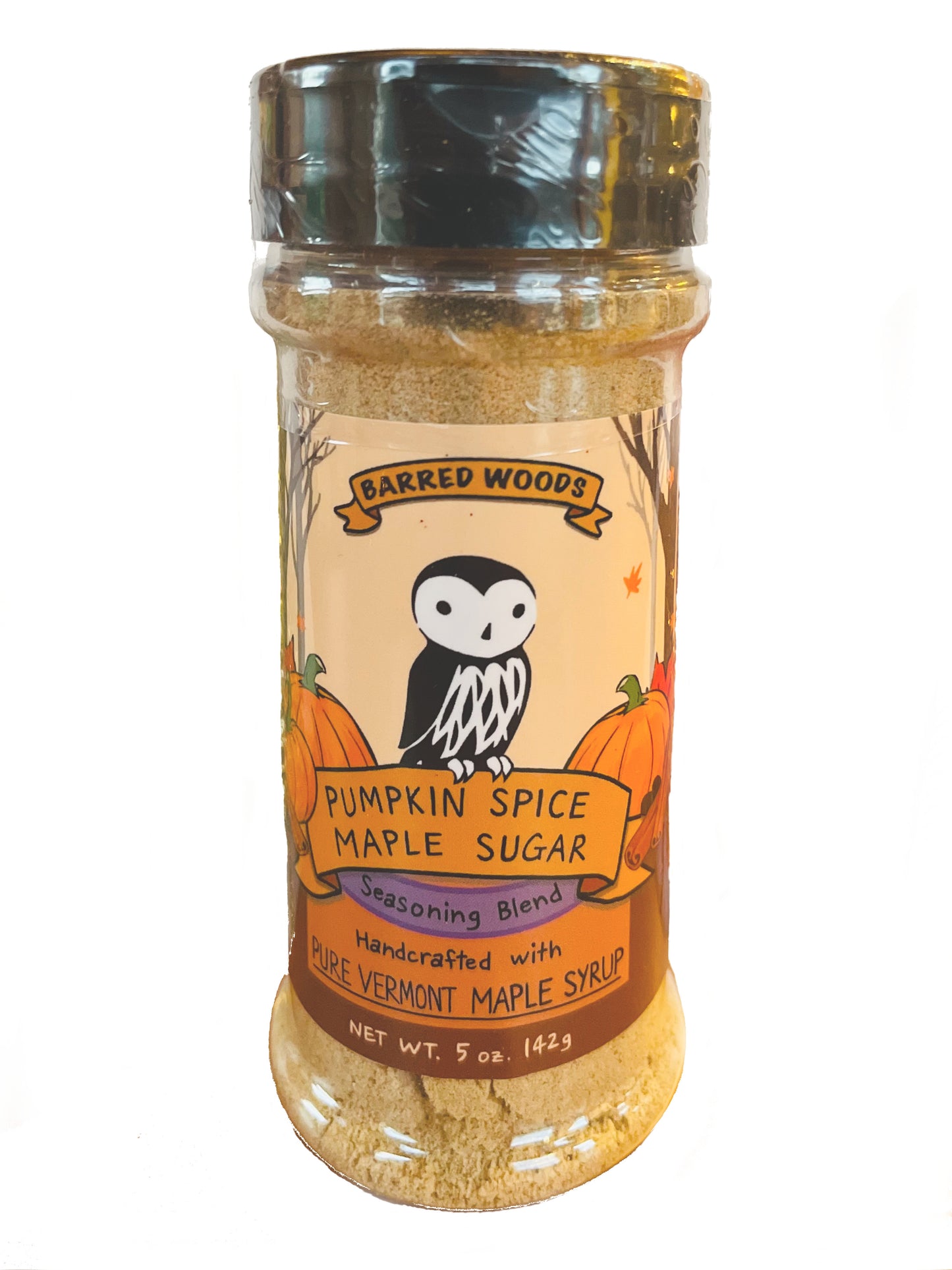 Pumpkin spice for sale.  Made with Bared Woods pure maple sugar.