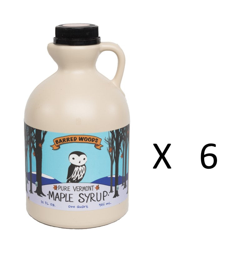 Buy a case of maple syrup.  This is for six quart jugs of organic maple syrup at a great price.  Available in amber grade or dark grade maple syrup.