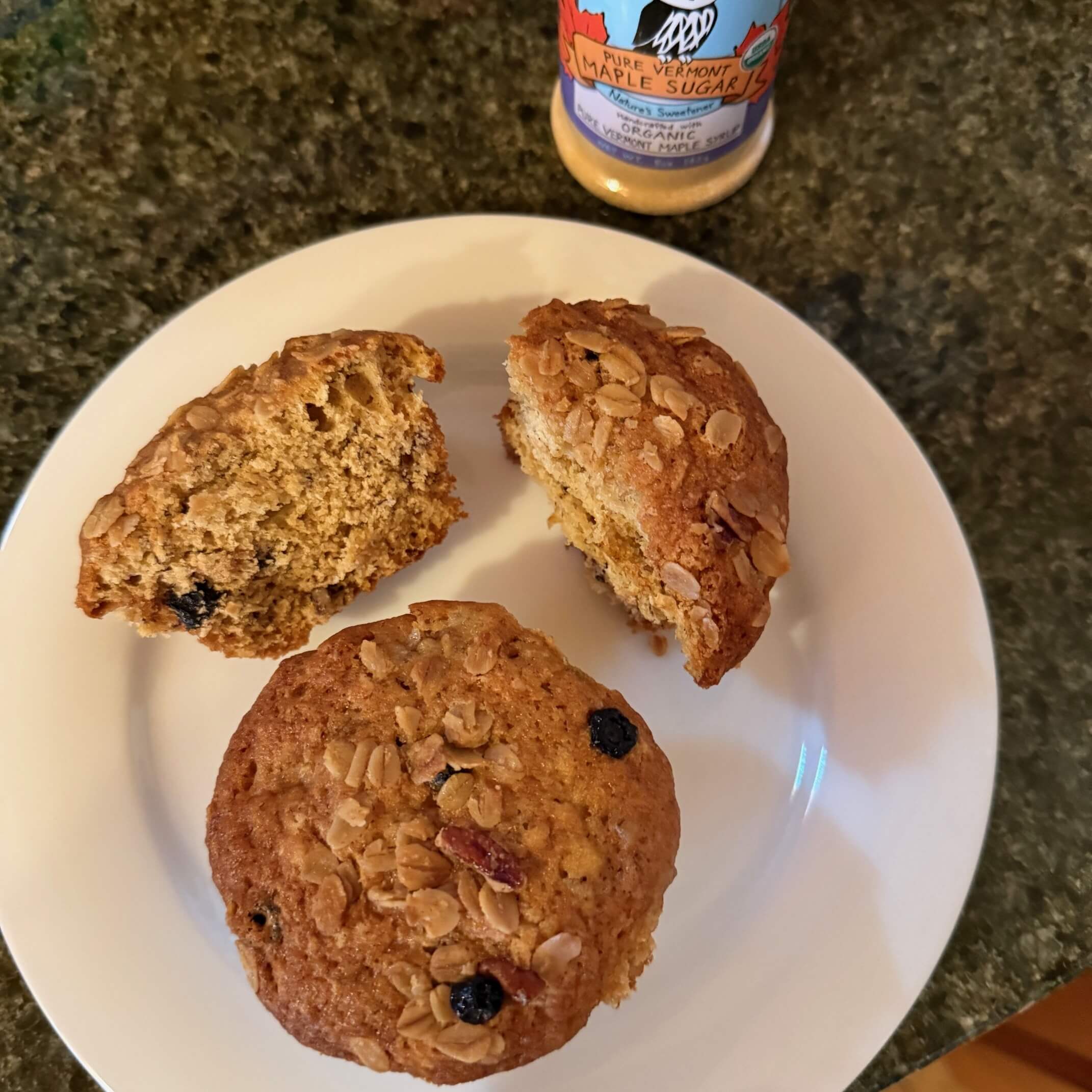 Maple Granola Banana Muffins