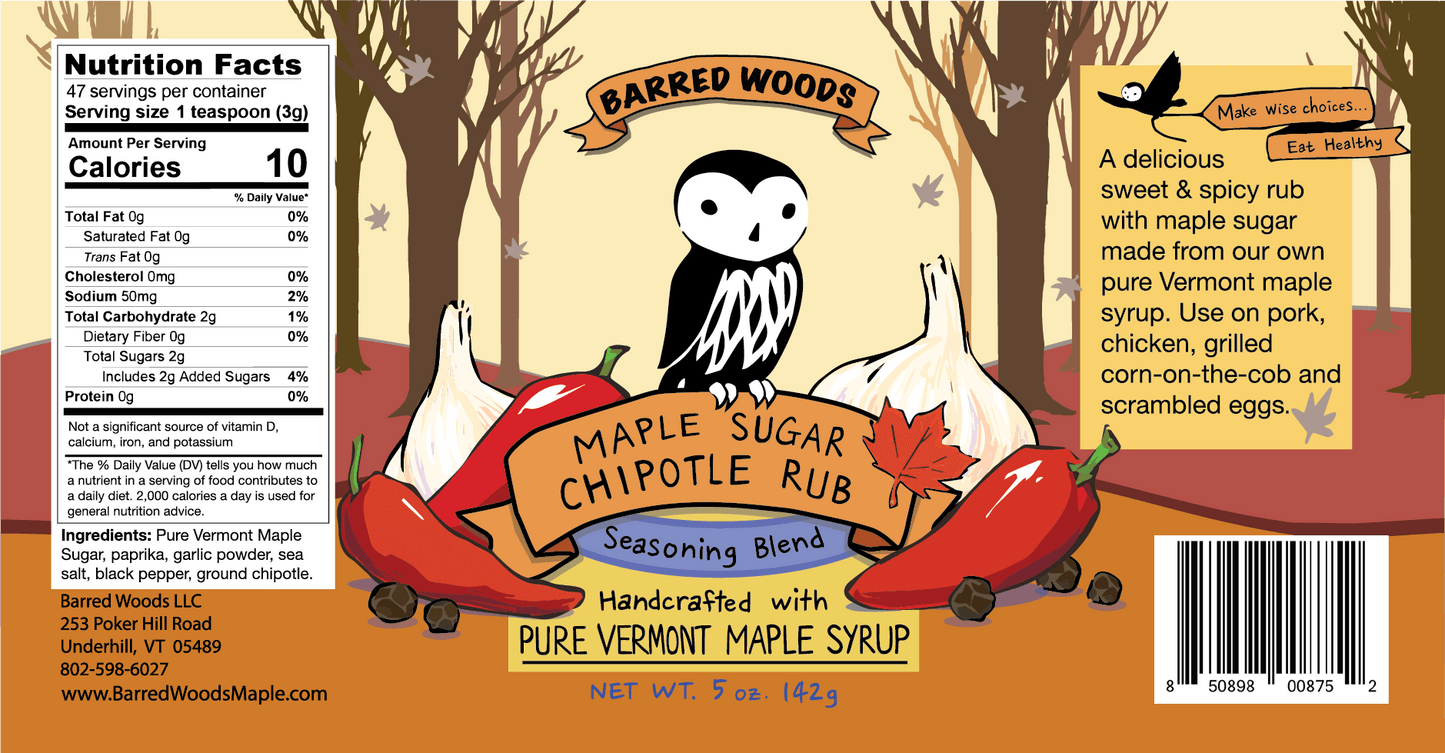 maple bbq rub.  use on your favorite barbeque meat o roasted root vegetables