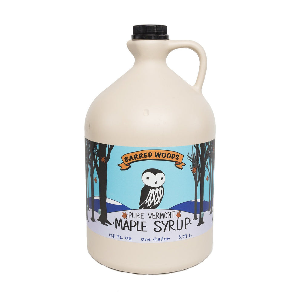 
                  
                    One gallon of pure Vermont maple syrup.  If you want to buy bulk maple syrup this is a good option for lowest price.
                  
                