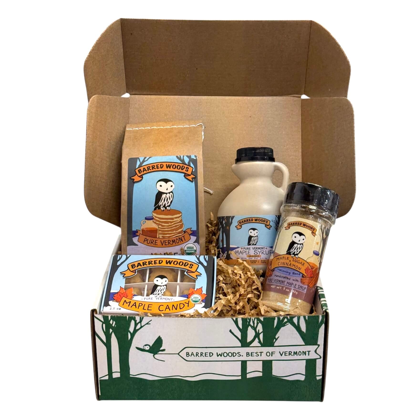 Maple Syrup gift boxes from Vermont.