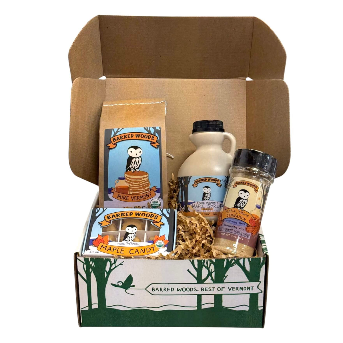 Maple Syrup gift boxes from Vermont.