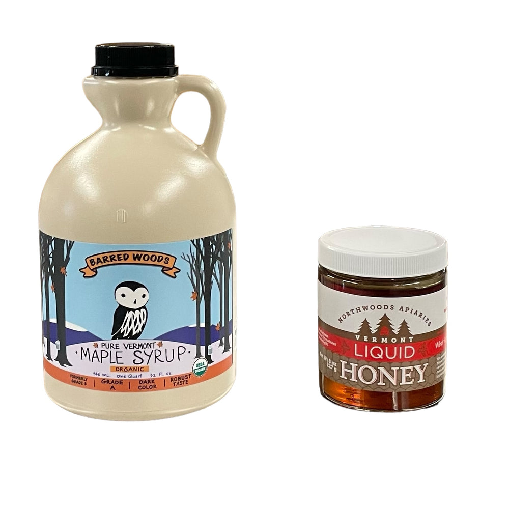 maple syrup and honey for sale.  Order online. 