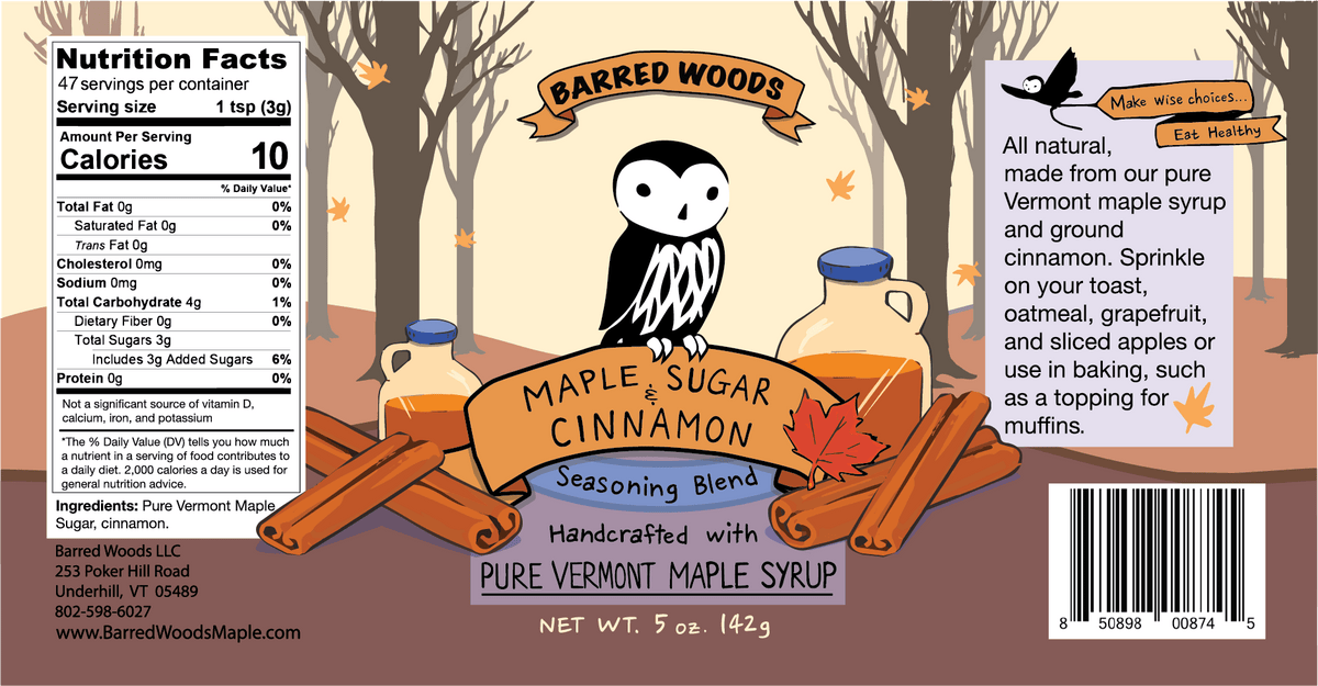 maple cinnamon sugar made with real maple sugar