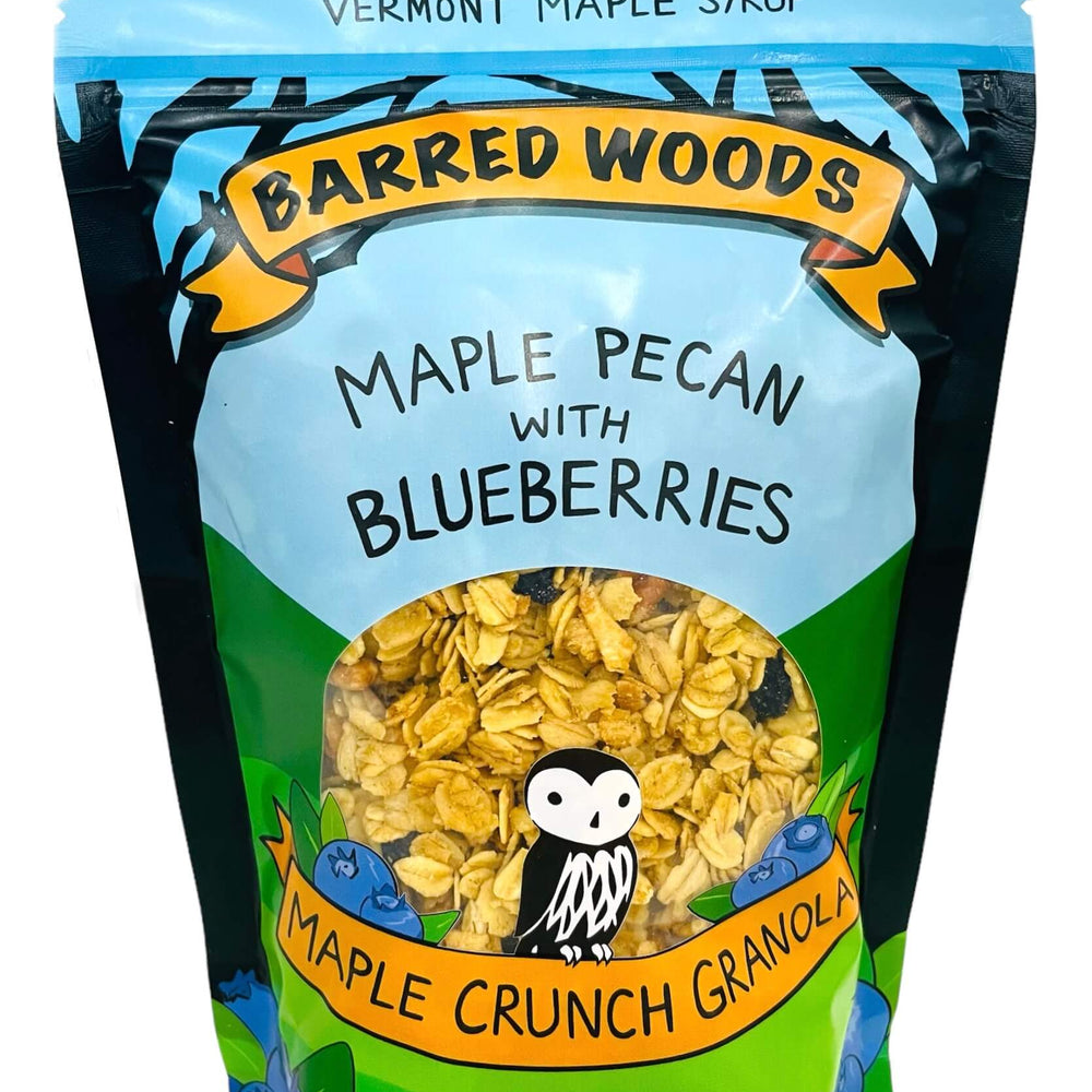 Vermont maple granola with blueberries.  Best tasting granola.