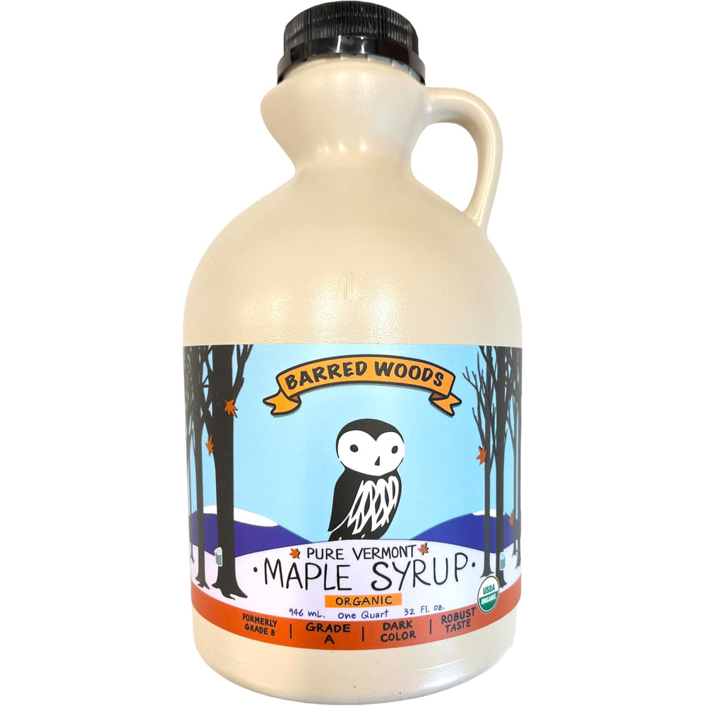 
                  
                    Pure Maple Syrup. This is a quart of dark maple syrup, previously known as grade b maple syrup.  It is used in the master cleanse diet. 
                  
                