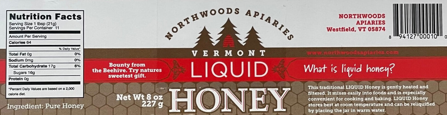 Vermont honey from northwoods apiaries for sale