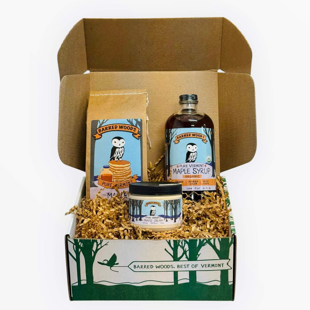 
                  
                    A Maple syrup gift box  that you can order online.
                  
                
