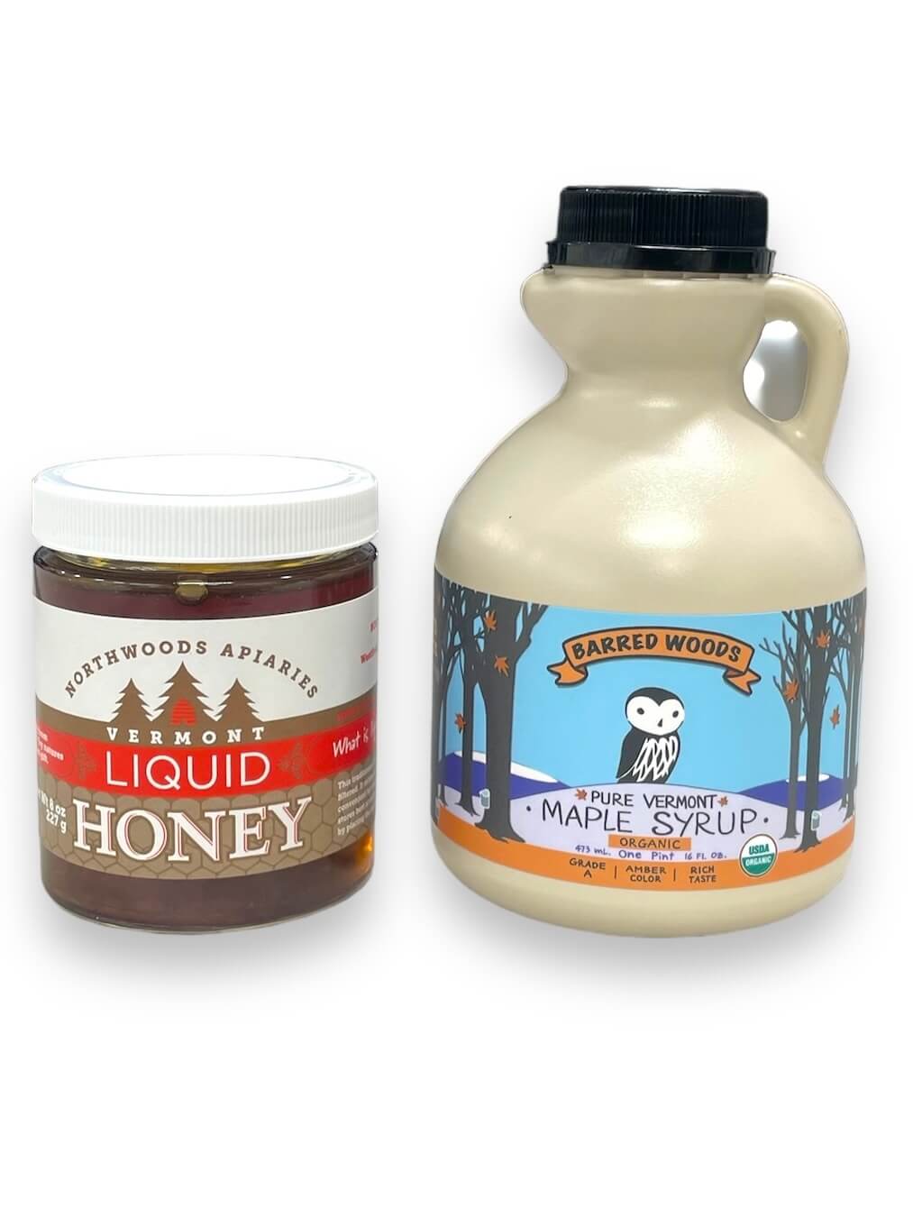 honey and maple syrup combo