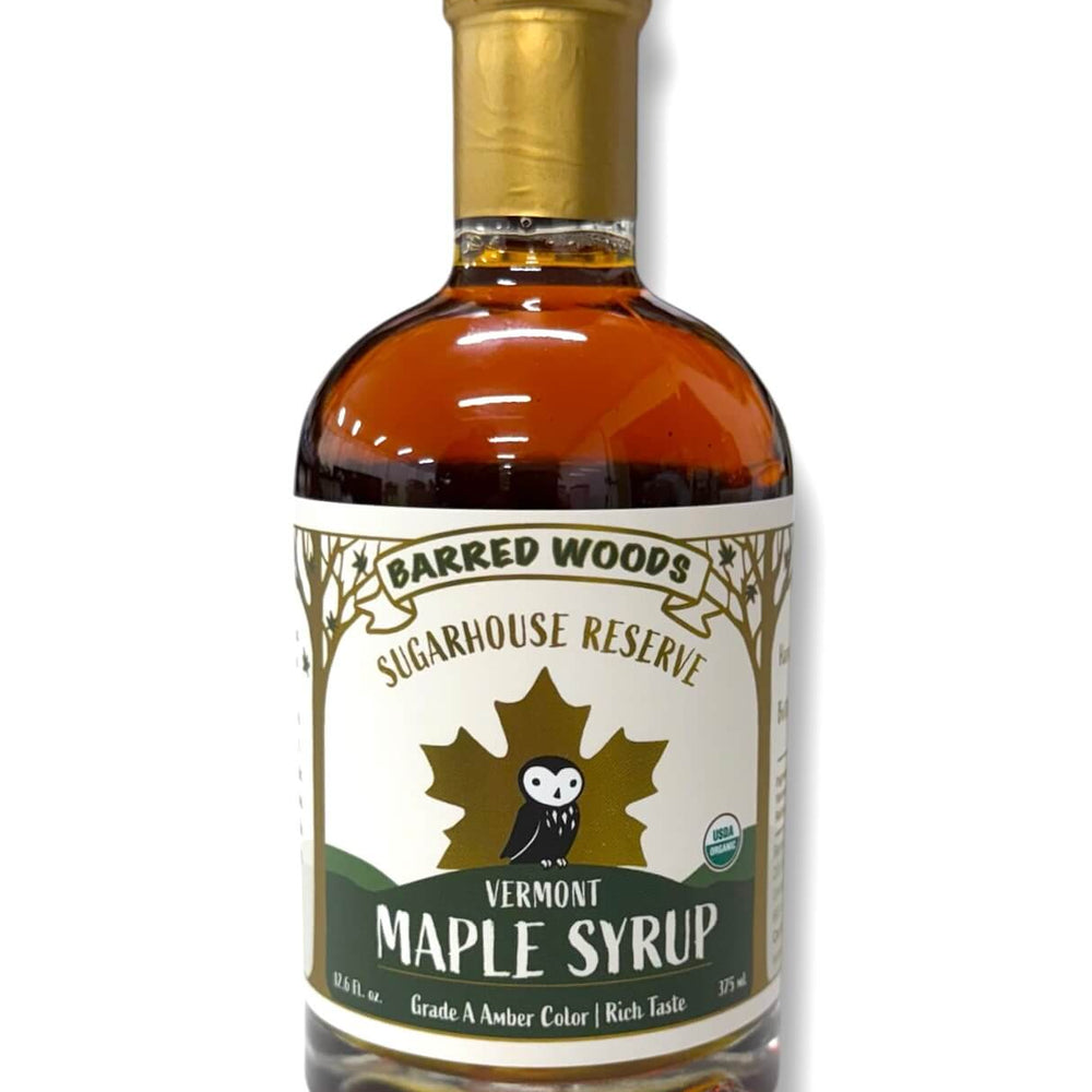 Premium pure organic Vermont maple syrup for sale online.