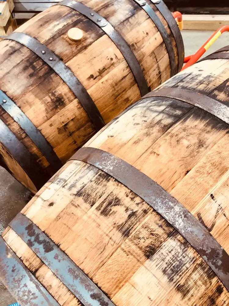 Buy bourbon maple syrup aged in oak barrels like this.