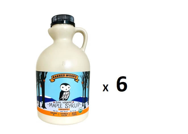 A case of maple syrup.