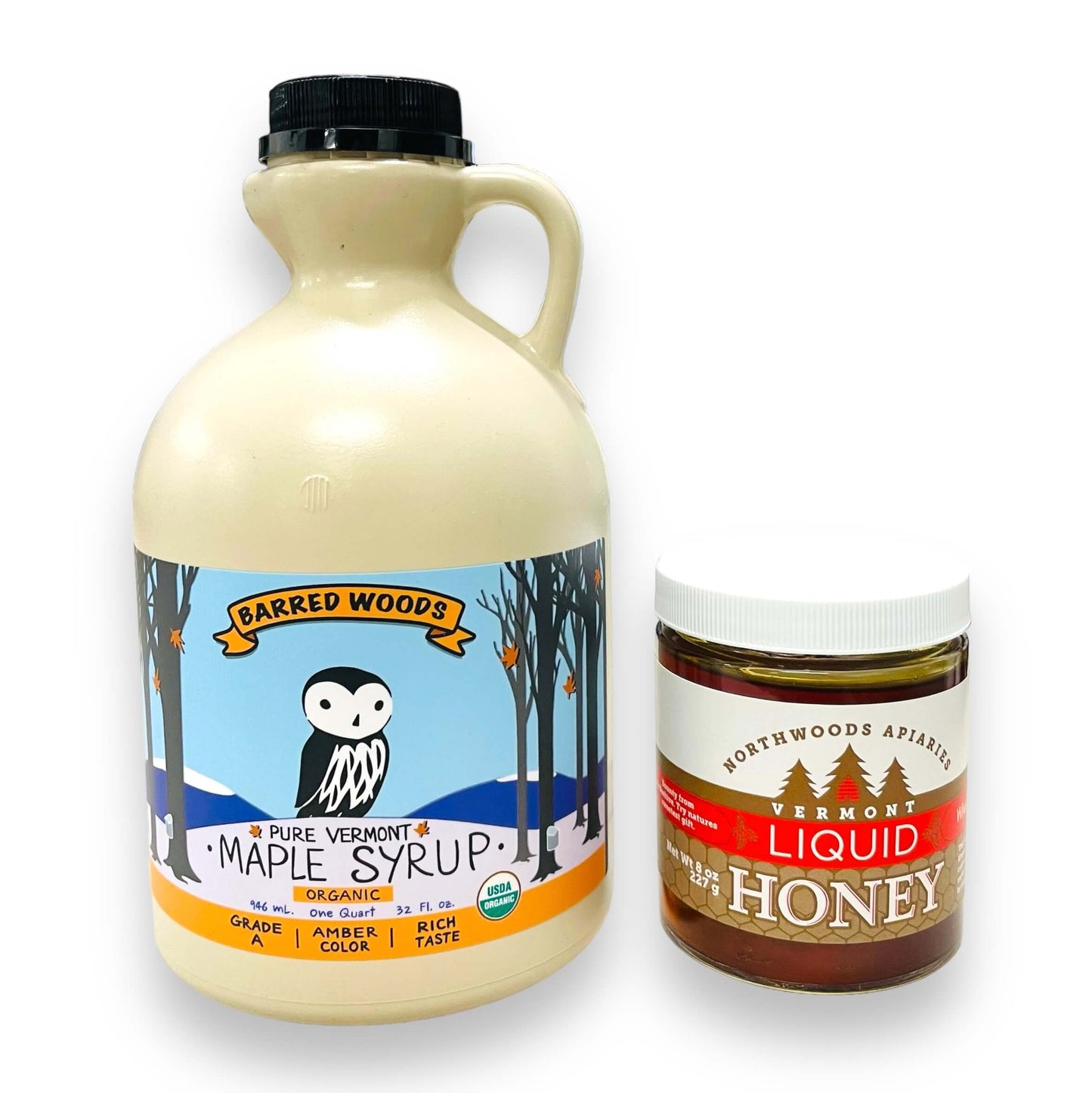 honey and maple syrup combination set