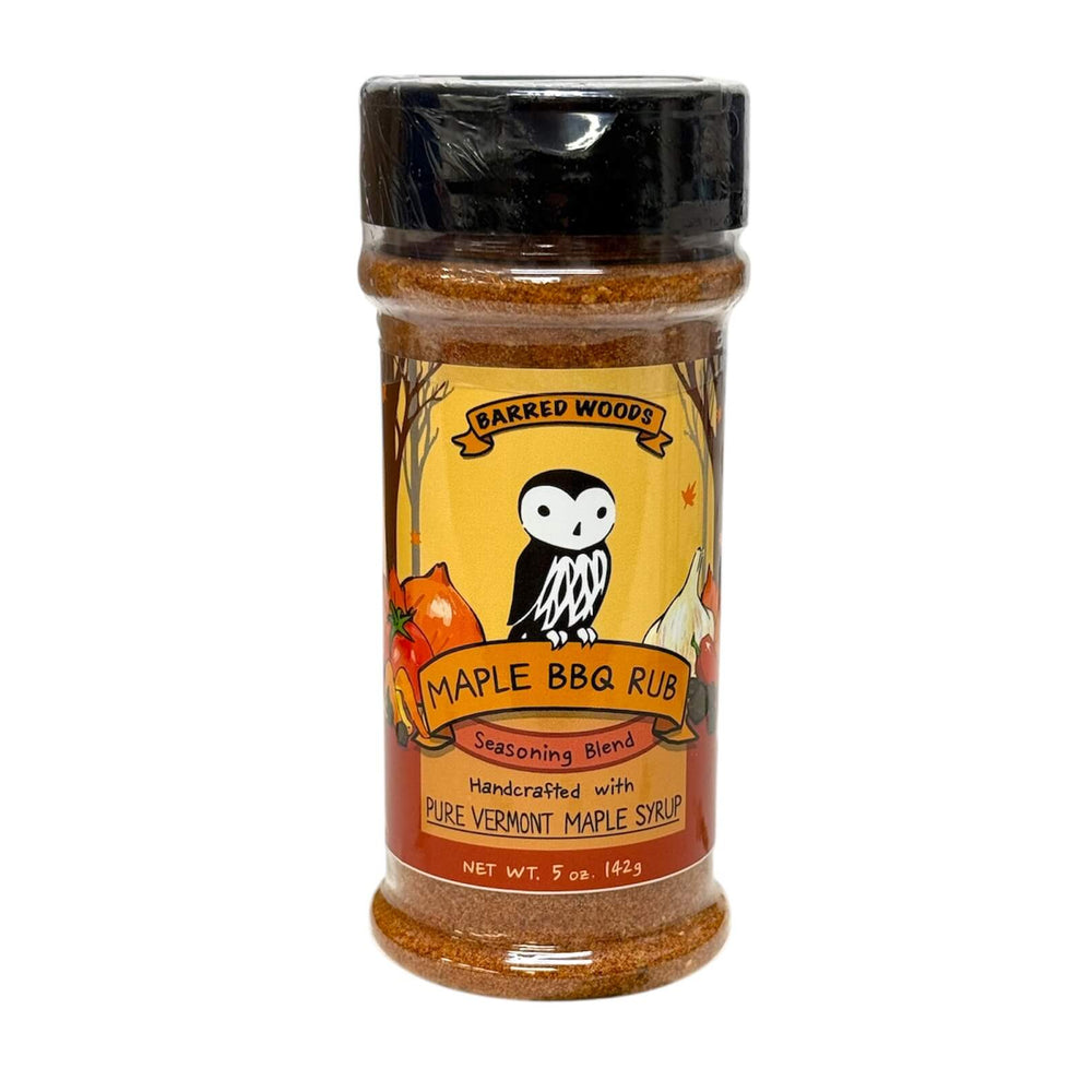 
                  
                    Jar of Maple BBQ Rub made with pure Vermont maple sugar.
                  
                