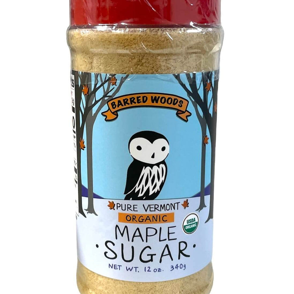 
                  
                    maple sugar in a 12 ounce shaker jar.
                  
                