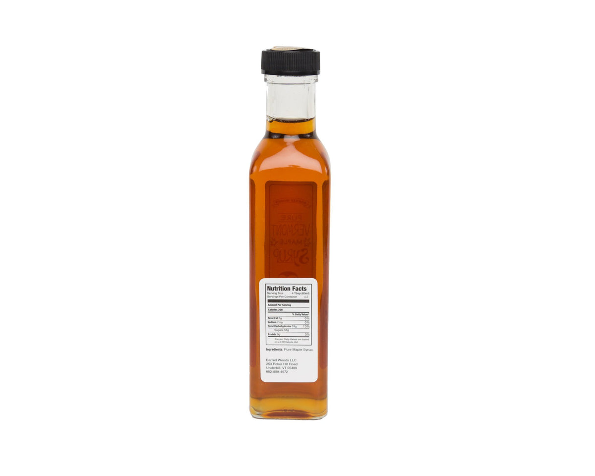 Maple Syrup - 250 ml Glass Bottle - Barred Woods Maple