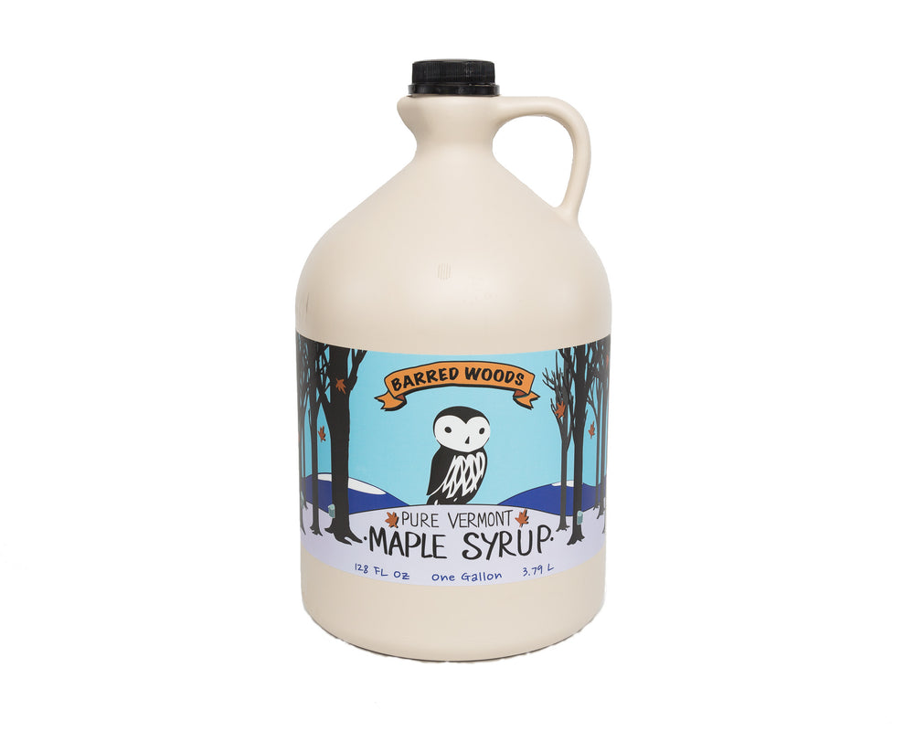 
                  
                    One gallon of pure Vermont maple syrup.  If you want to buy bulk maple syrup this is a good option for lowest price.
                  
                