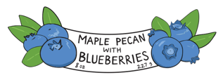Maple Crunch Granola - Maple Pecan with Blueberries - Barred Woods Maple