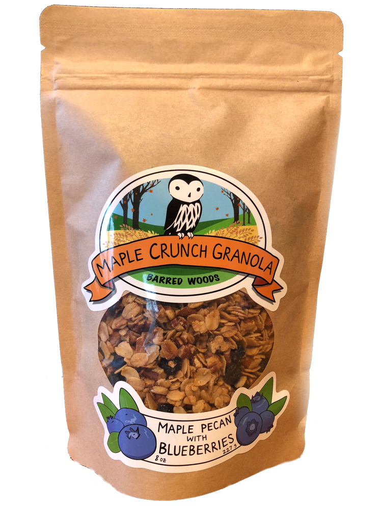 
                  
                    maple crunch granola with blueberries
                  
                