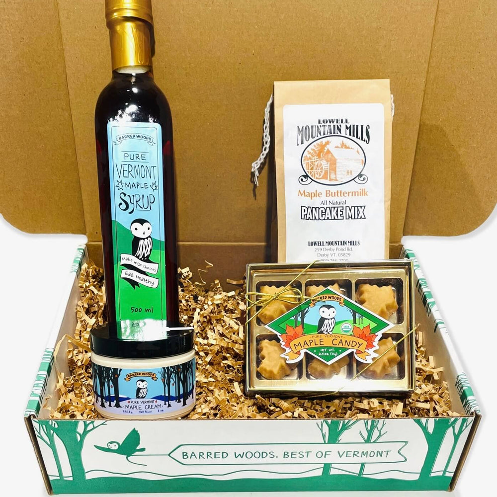 Vermont Gift Box with maple syrup