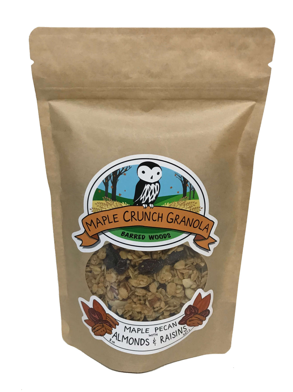 maple almond granola.  an example of our  vermont maple products