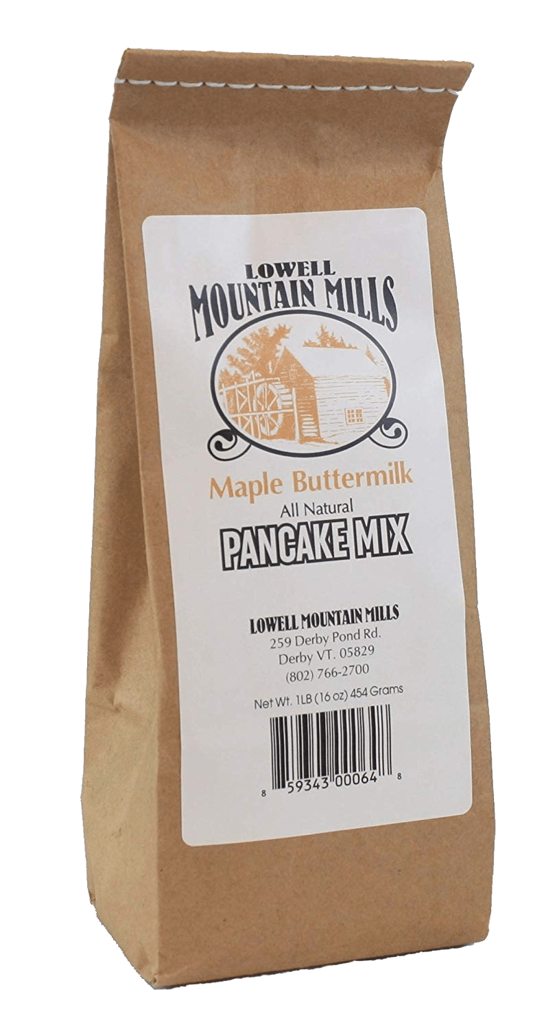 Maple Gift Box with 250ml Bottle of Vermont Maple Syrup and Pancake Mix - Medium Red Gift Box - Barred Woods Maple