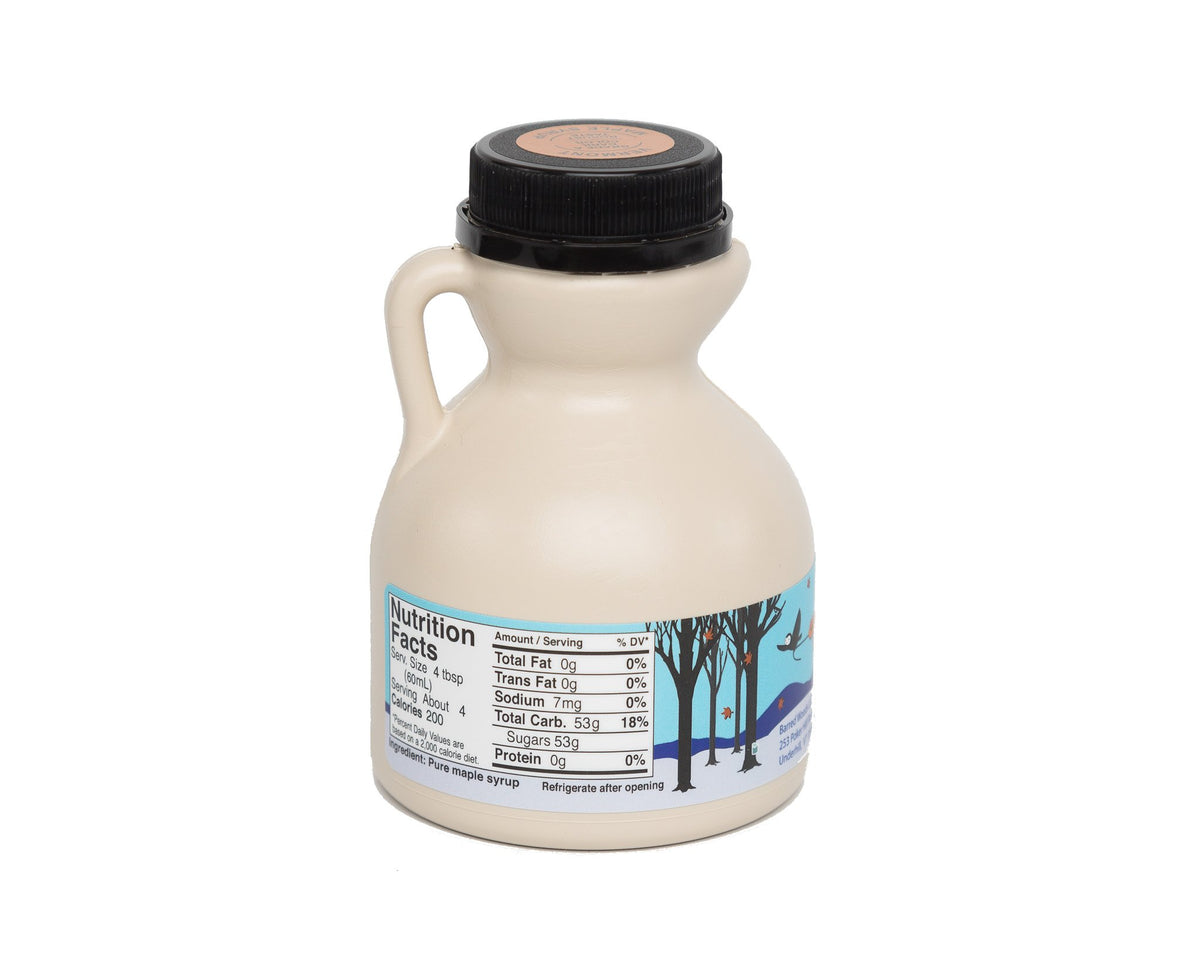 Pure Maple Syrup - 1/2 Pint Jug  - 8 ounces. All natural maple syrup.